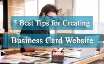 5 best tips for creating a business card Website