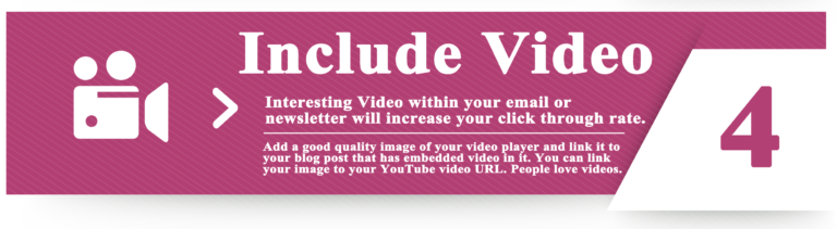Include Video in your emails and blog posts